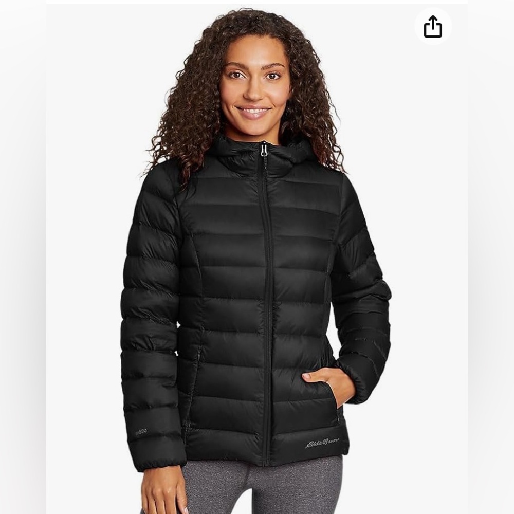 Eddie Bauer Women’s Cirrus Lite Down Hooded Jacket Sz Small